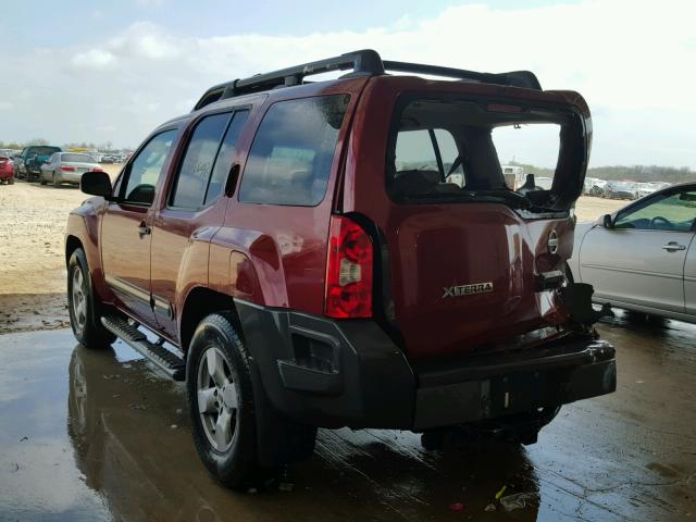 5N1AN08W55C629916 - 2005 NISSAN XTERRA OFF RED photo 3