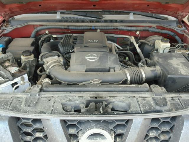 5N1AN08W55C629916 - 2005 NISSAN XTERRA OFF RED photo 7