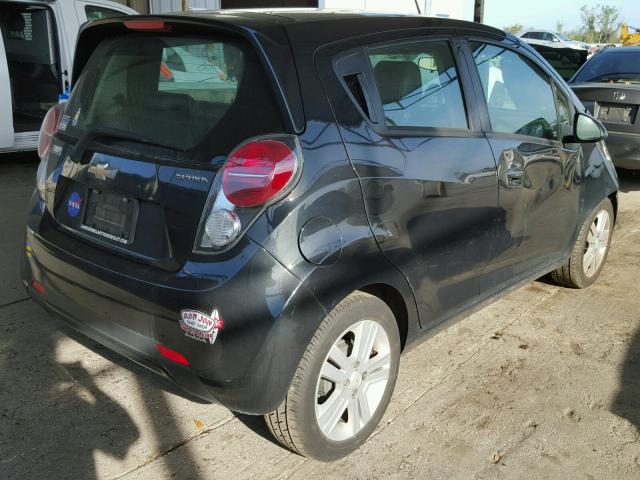 KL8CB6S91EC546309 - 2014 CHEVROLET SPARK LS BLACK photo 4