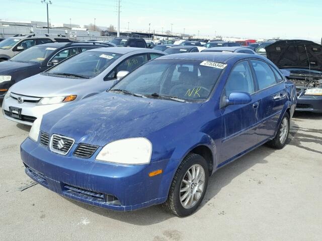 KL5JD52Z54K966202 - 2004 SUZUKI FORENZA S BLUE photo 2