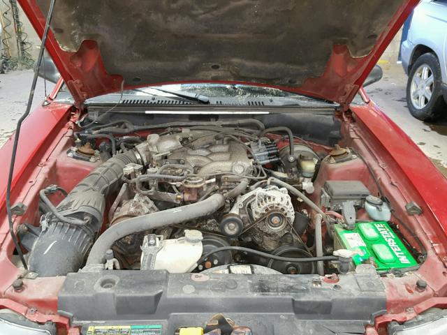 1FAFP40481F175441 - 2001 FORD MUSTANG RED photo 7