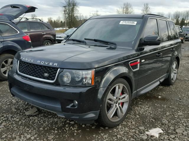 SALSH2E40DA765744 - 2013 LAND ROVER RANGE ROVE BLACK photo 2