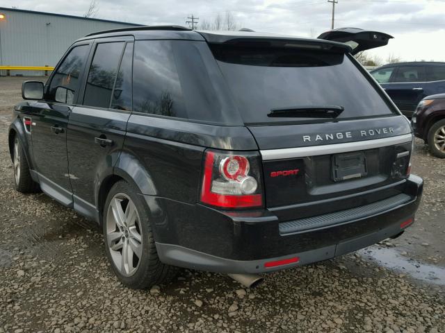 SALSH2E40DA765744 - 2013 LAND ROVER RANGE ROVE BLACK photo 3