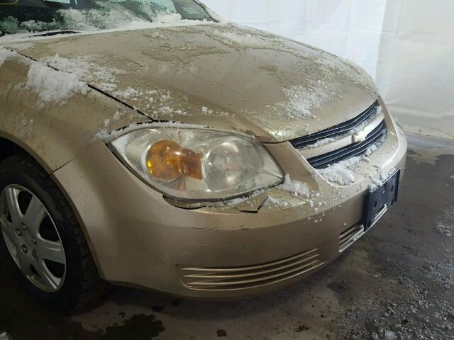 1G1AL55F677374323 - 2007 CHEVROLET COBALT LT GOLD photo 9