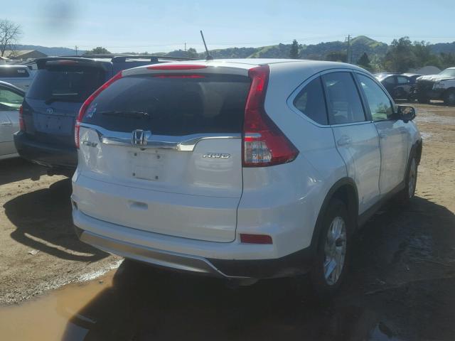 5J6RM4H58FL038290 - 2015 HONDA CR-V EX WHITE photo 4