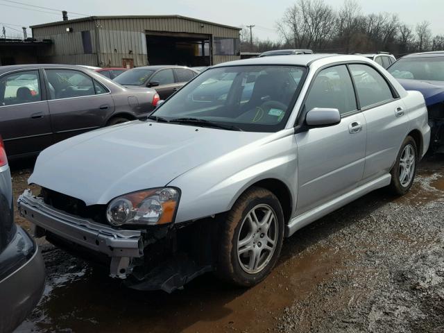 JF1GD66535H504355 - 2005 SUBARU IMPREZA RS SILVER photo 2