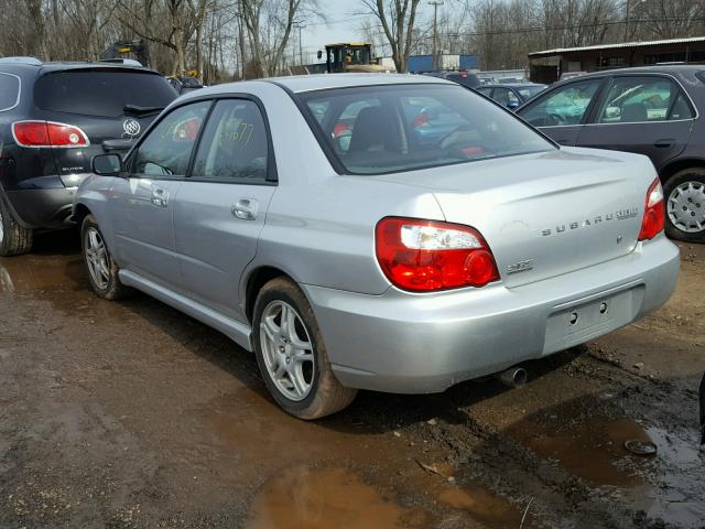 JF1GD66535H504355 - 2005 SUBARU IMPREZA RS SILVER photo 3