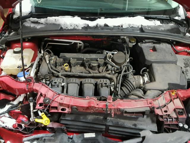 1FAHP3F27CL259988 - 2012 FORD FOCUS SE RED photo 7