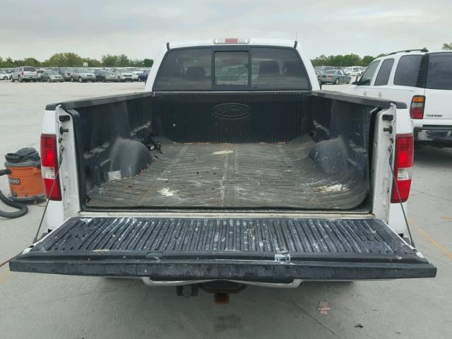 1FTVX125X6NA43921 - 2006 FORD F150 WHITE photo 9