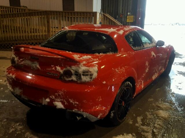 JM1FE173280214792 - 2008 MAZDA RX8 RED photo 4