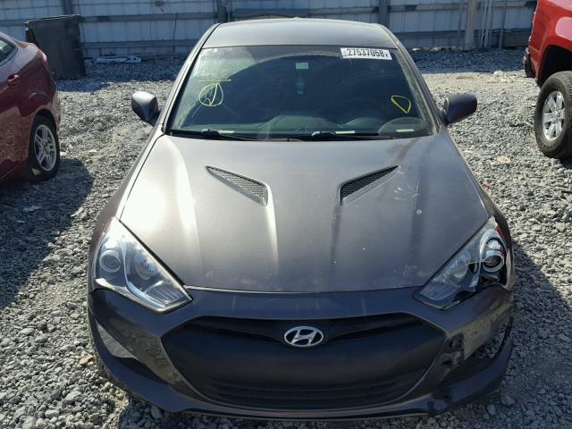 KMHHT6KD9DU081863 - 2013 HYUNDAI GENESIS CO GRAY photo 9