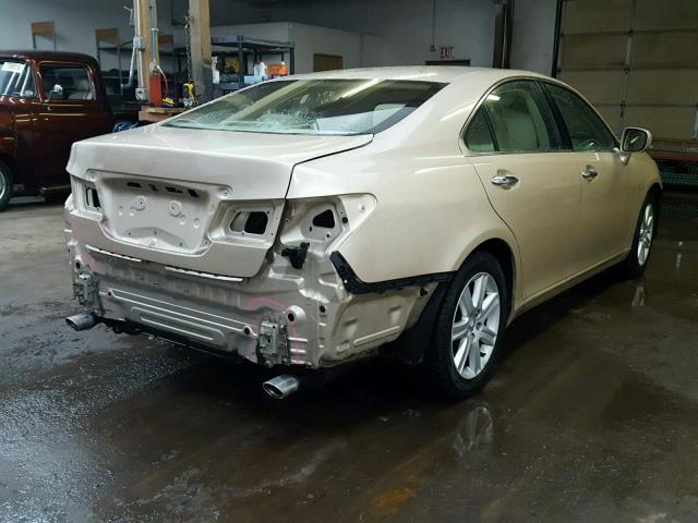 JTHBJ46G072139902 - 2007 LEXUS ES 350 TAN photo 4