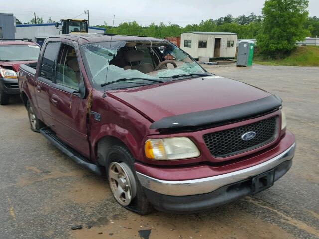 1FTRW07603KB40445 - 2003 FORD F150 RED photo 1