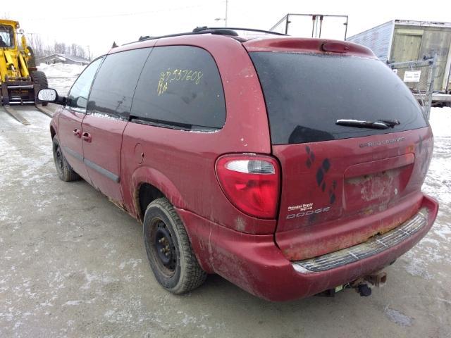 1D4GP24R57B123681 - 2007 DODGE GRAND CARA RED photo 3