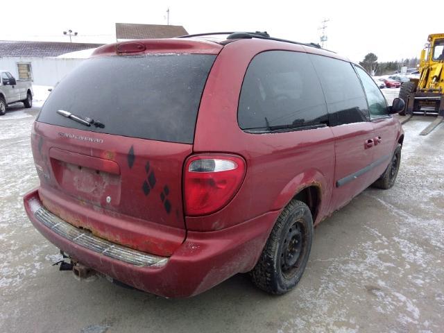 1D4GP24R57B123681 - 2007 DODGE GRAND CARA RED photo 4