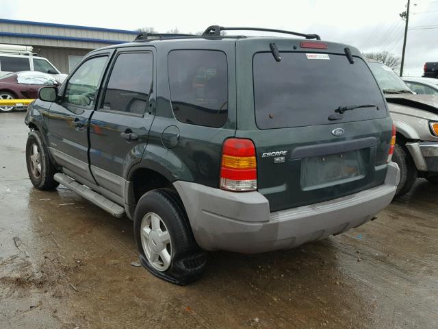 1FMYU01B52KC10233 - 2002 FORD ESCAPE XLS GREEN photo 3