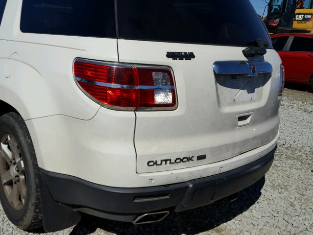 5GZER23768J118512 - 2008 SATURN OUTLOOK XR თეთრი ფოტო 9