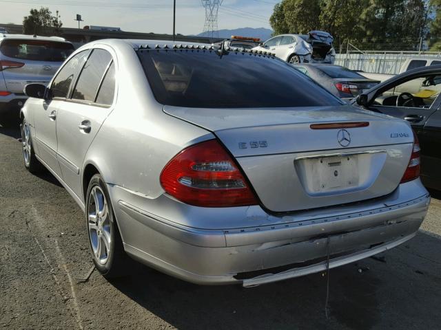 WDBUF70J93A144368 - 2003 MERCEDES-BENZ E 500 SILVER photo 3