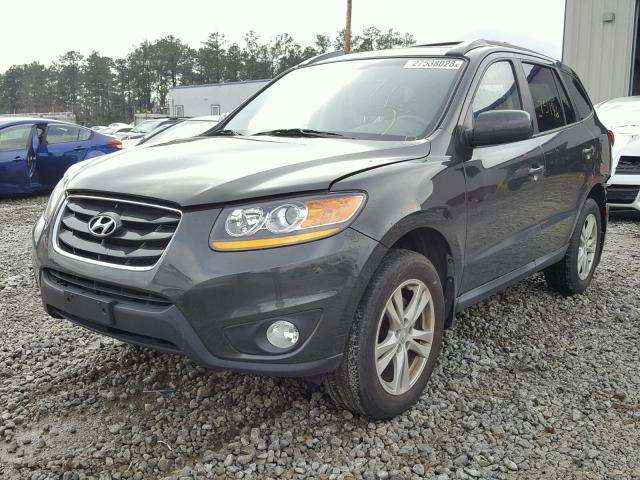 5NMSH4AG6AH371184 - 2010 HYUNDAI SANTA FE S GRAY photo 2