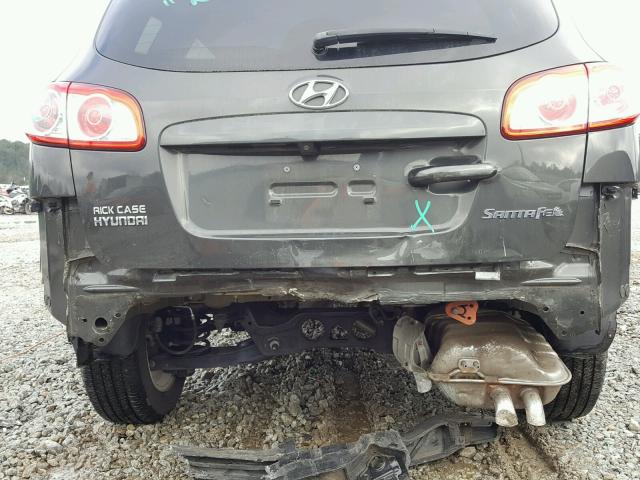 5NMSH4AG6AH371184 - 2010 HYUNDAI SANTA FE S GRAY photo 9