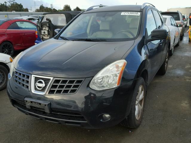 JN8AS58V18W406989 - 2008 NISSAN ROGUE S BLACK photo 2