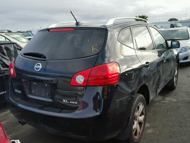 JN8AS58V18W406989 - 2008 NISSAN ROGUE S BLACK photo 4