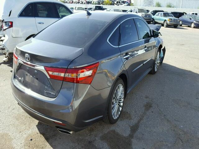 4T1BK1EB1HU249099 - 2017 TOYOTA AVALON XLE CHARCOAL photo 4