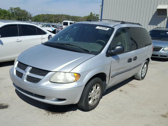 1D8GP25323B225054 - 2003 DODGE CARAVAN SE SILVER photo 2