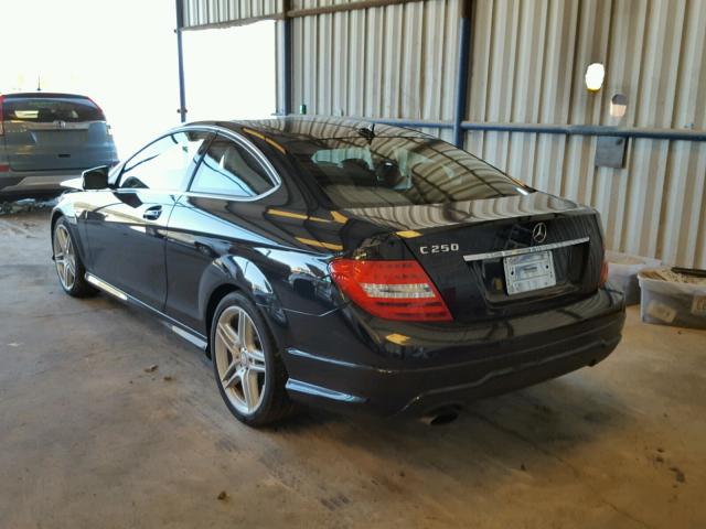 WDDGJ4HB9EG279655 - 2014 MERCEDES-BENZ C250 BLACK photo 3