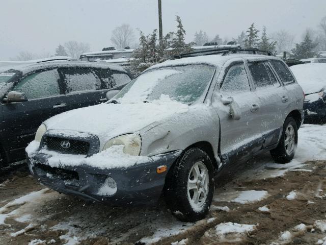 KM8SC73DX3U535482 - 2003 HYUNDAI SANTA FE G SILVER photo 2