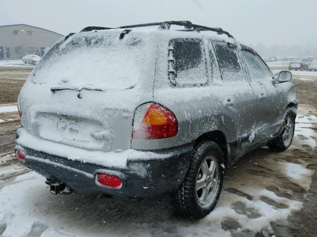 KM8SC73DX3U535482 - 2003 HYUNDAI SANTA FE G SILVER photo 4