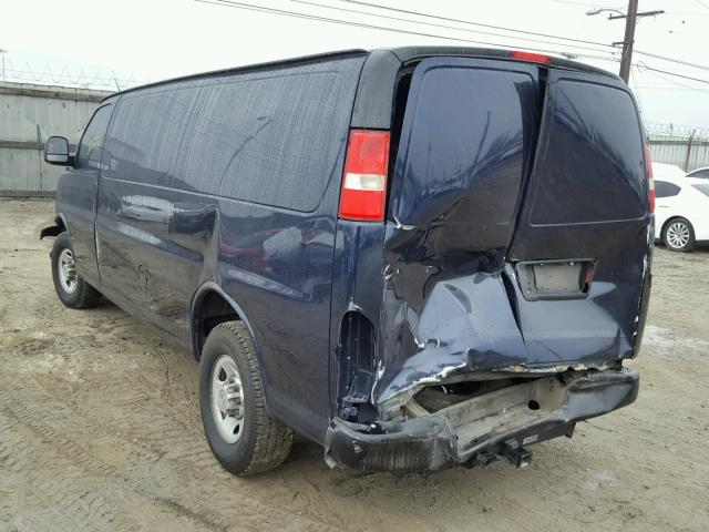 1GCZGUBGXC1128068 - 2012 CHEVROLET EXPRESS G3 BLUE photo 3