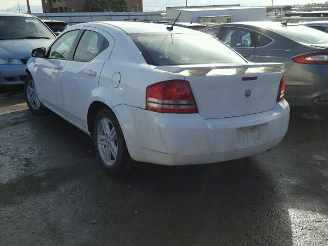 1B3CC5FB0AN221713 - 2010 DODGE AVENGER R/ WHITE photo 3