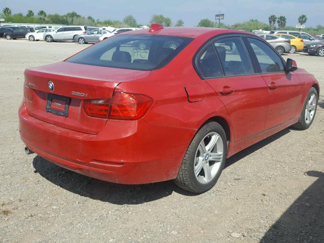 WBA3C3G59ENS69516 - 2014 BMW 320 I RED photo 4