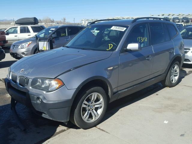 WBXPA93415WD05516 - 2005 BMW X3 3.0I GRAY photo 2