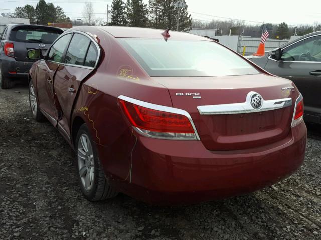 1G4GD5EG8AF151037 - 2010 BUICK LACROSSE C BURGUNDY photo 3