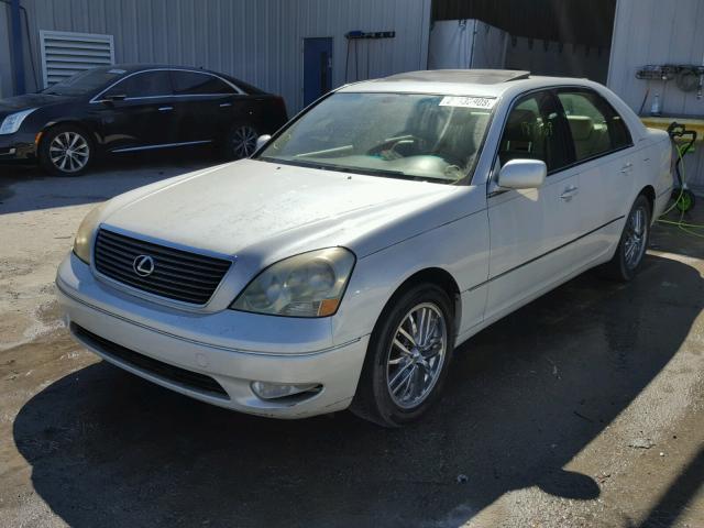 JTHBN30F910008842 - 2001 LEXUS LS 430 CREAM photo 2