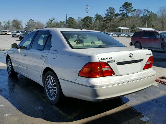 JTHBN30F910008842 - 2001 LEXUS LS 430 CREAM photo 3