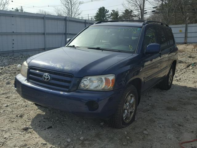 JTEEP21A640058684 - 2004 TOYOTA HIGHLANDER BLUE photo 2