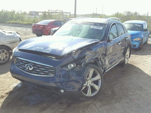 JNRBS18W79M200106 - 2009 INFINITI FX50 BLUE photo 2