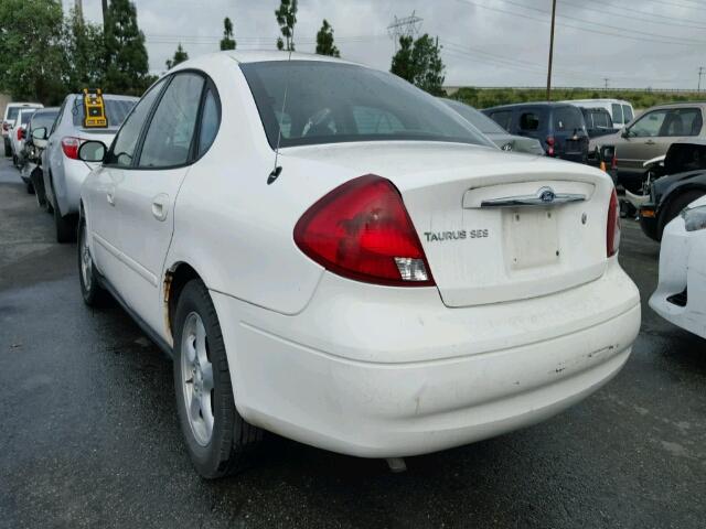 1FAFP55UX3G238356 - 2003 FORD TAURUS SES WHITE photo 3