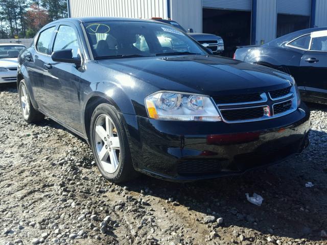 1C3CDZAB9DN665028 - 2013 DODGE AVENGER SE BLACK photo 1