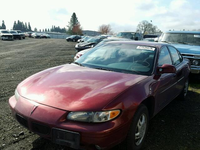 1G2WJ52J2YF275988 - 2000 PONTIAC GRAND PRIX RED photo 2