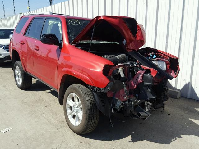 JTEBU5JR4G5290128 - 2016 TOYOTA 4RUNNER SR RED photo 1