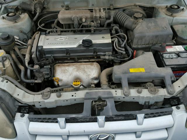 KMHCG35CX4U279979 - 2004 HYUNDAI ACCENT GL BLUE photo 7