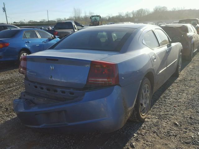 2B3KA43R27H677081 - 2007 DODGE CHARGER SE BLUE photo 4