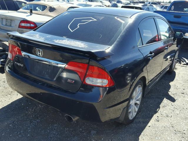 2HGFA55519H704503 - 2009 HONDA CIVIC SI BLACK photo 4