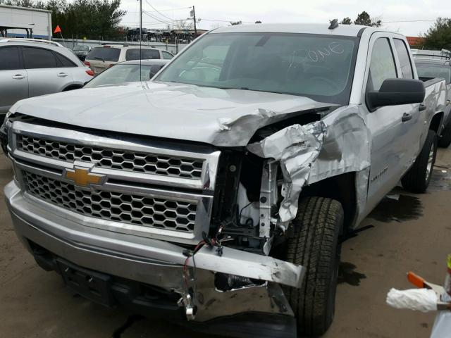 1GCVKREHXEZ276871 - 2014 CHEVROLET SILVERADO SILVER photo 2