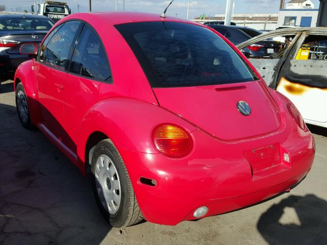 3VWBC21C2XM453836 - 1999 VOLKSWAGEN NEW BEETLE 红色 照片 3