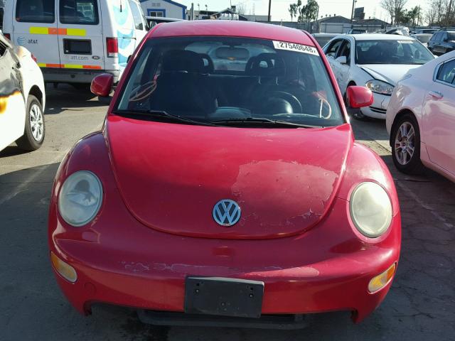 3VWBC21C2XM453836 - 1999 VOLKSWAGEN NEW BEETLE 红色 照片 9